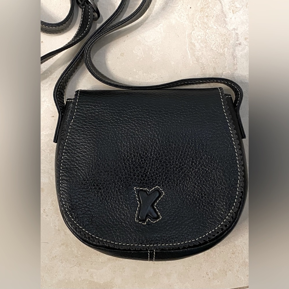 Paloma Piccaso Classic Black leather Crossbody handbag